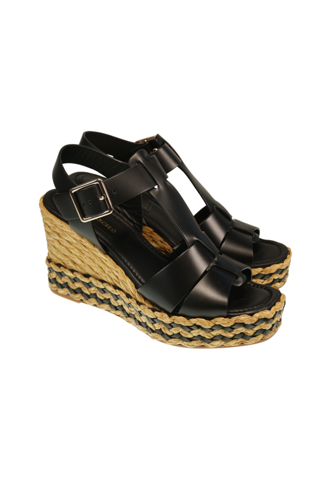 OLIVIA COWHIDE black